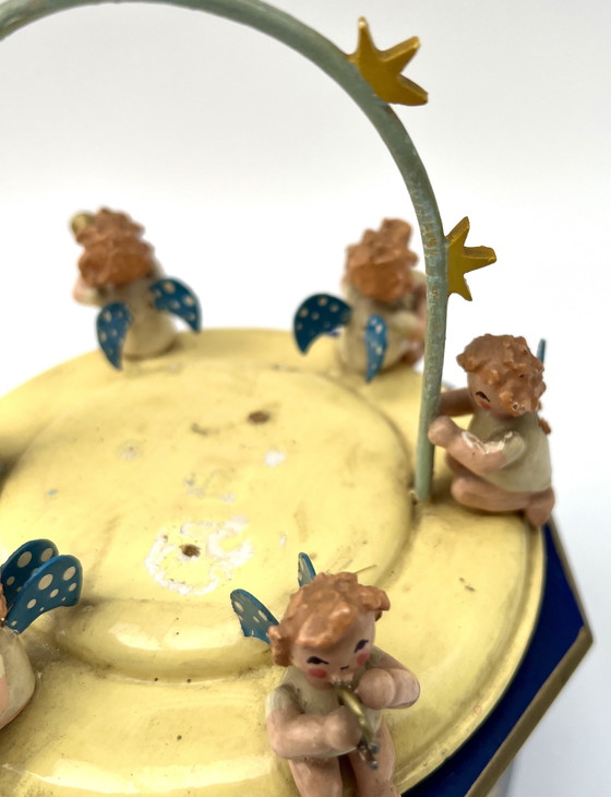 Image 1 of Vintage music box with angels – Thorens musical mechanism – “Silent Night” – Germany, 1950s/60s