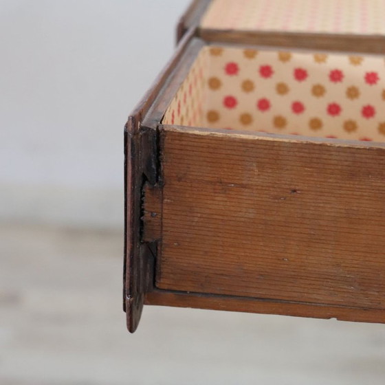 Image 1 of Antique Desk in Walnut and Cherry Wood, Italy 18th Century