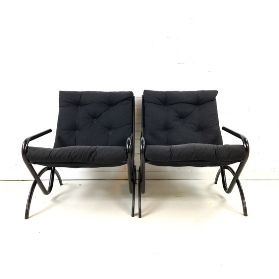 Image 1 of Set vintage Memphis Milano di 2 poltrone + tavolino