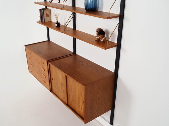 Image 1 of Systeemboekenkast in eikenhout, PS Systeem, Deens ontwerp, jaren 60, productie: Randers Møbelfabrik