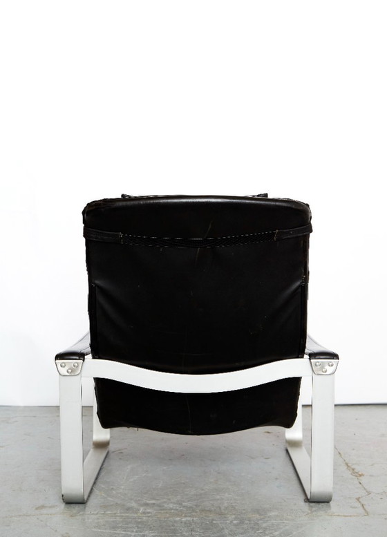 Image 1 of Fauteuil lounge et ottoman Ilmari Lappalainen « Pulkka » pour ASKO