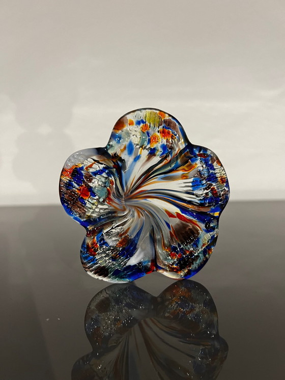 Image 1 of Glass art, Multicolor Flower