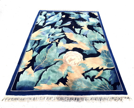 Big Tropical Wool Persian Rug 200x300cm, 80/90's