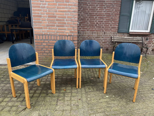 1x Vintage Chairs Wood