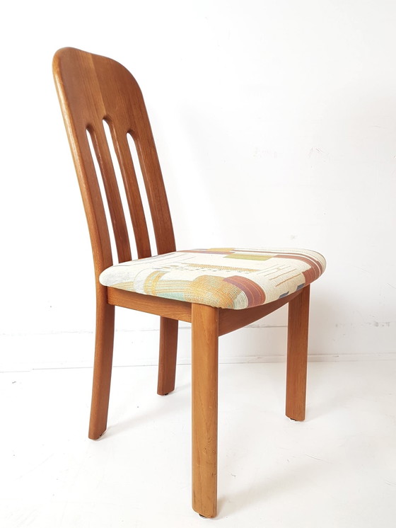 Image 1 of Chaises vintage Ansager Møbler 8 chaises design scandinave en teck