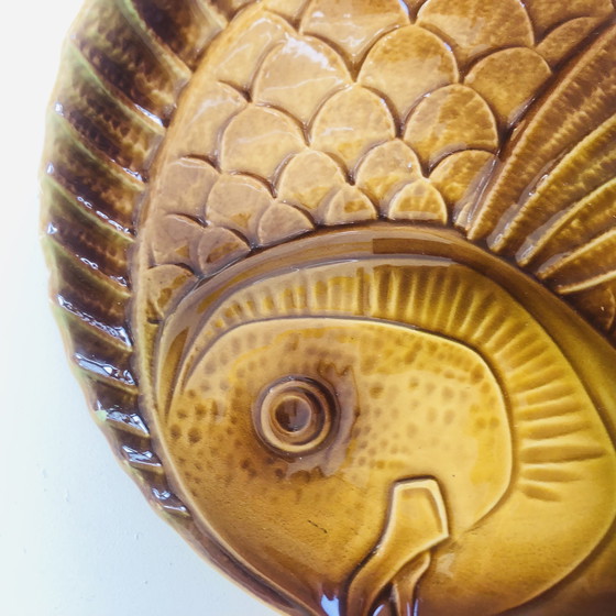 Image 1 of Lot de deux plats poissons Sarreguemines 