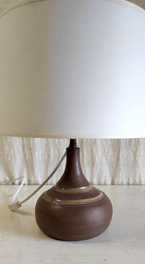 Image 1 of Table lamp with ceramic base - mid-20th century