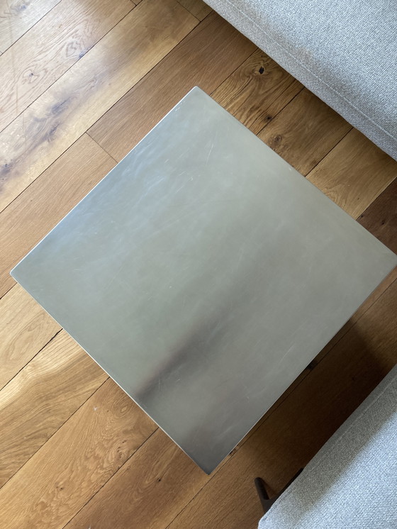 Image 1 of Tavolino mobile Casamilano cubo acciaio inox 48x48x48