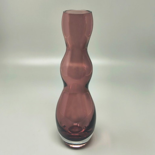 1970s Space Age Purple Vase by V. Nason in Murano Glass. Made in Italy