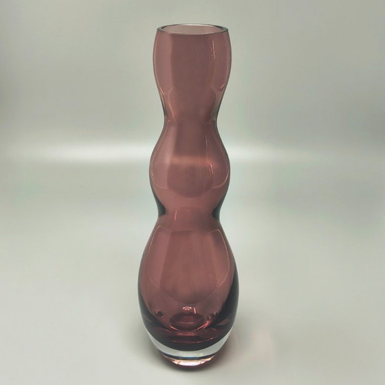 Image 1 of 1970s Space Age Purple Vase by V. Nason in Murano Glass. Made in Italy