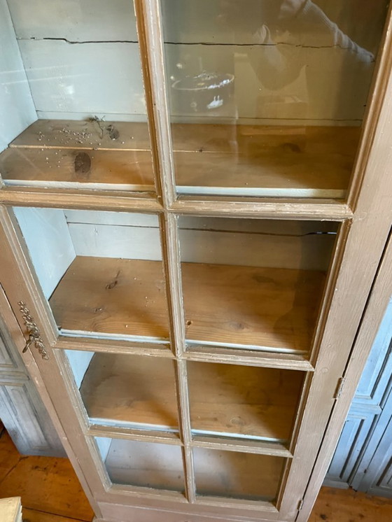 Image 1 of Display cabinet, china cabinet, collection cabinet with drawer, French antique