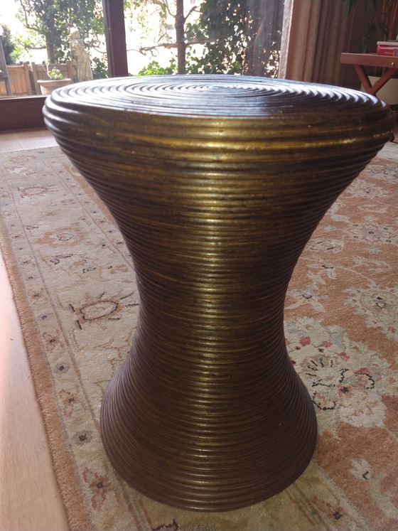 Boho Rattan Sanduhr Beistelltisch – Beistelltische (photo 6 of 10)