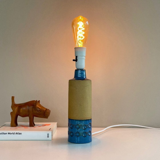 Image 1 of vintage ceramic LAMP BASE Knabstrup Denmark MidCentury