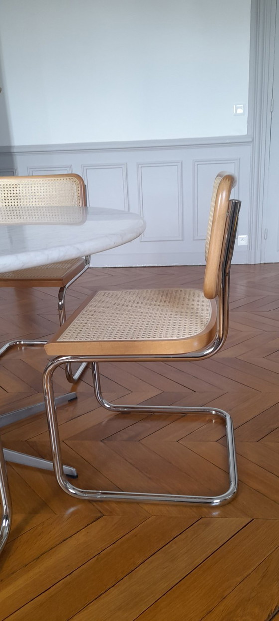 Image 1 of 4 Cesca B32 chairs by Marcel Breuer, 2000s edition