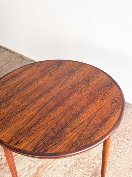 Image 1 of Table de salle à manger extensible de Niels O. Møller pour JL Mollers, ronde, design danois, années 1950, Danemark