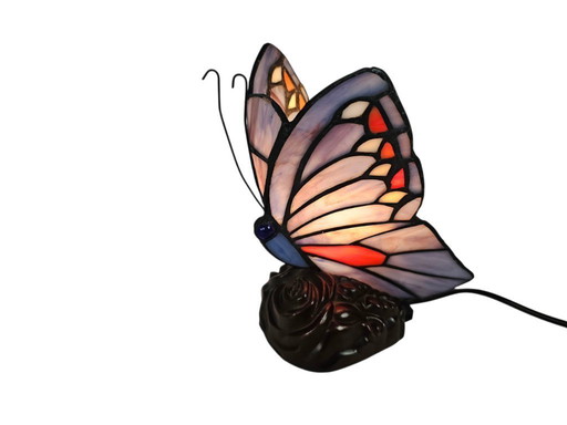Mabrilux Lighting - 'Butterfly' - Stile Tiffany - frassino e piombo - bronzo - 2000