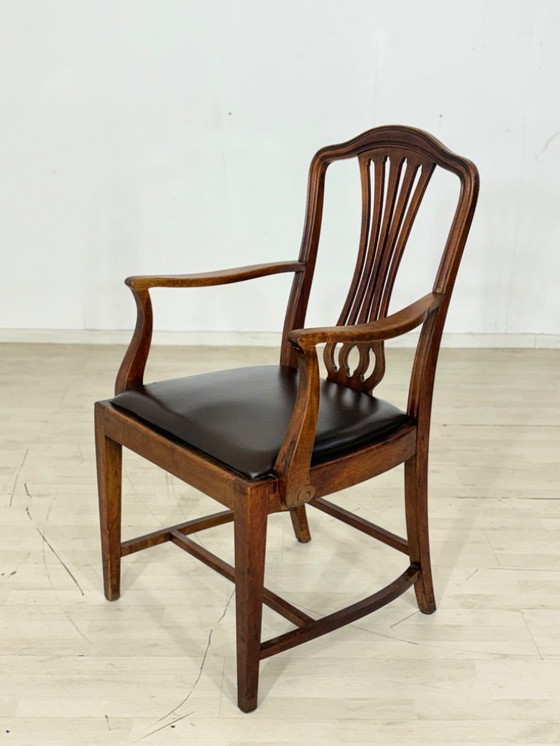 Image 1 of Art Nouveau desk chair, armchair, antique chair circa 1920