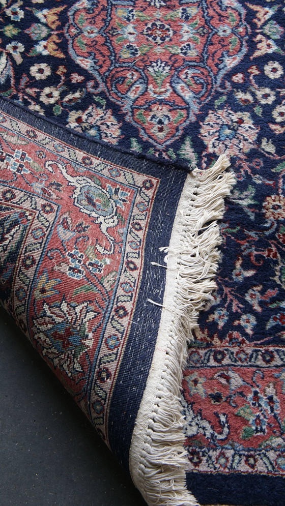 Image 1 of Grand chemin de table vintage de 6 mètres de long avec bleu