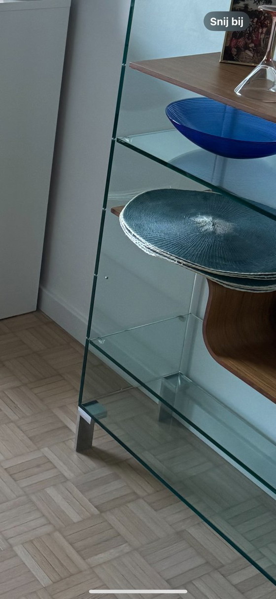 Image 1 of Design Wave Cabinet Glass + Wood Urbinati