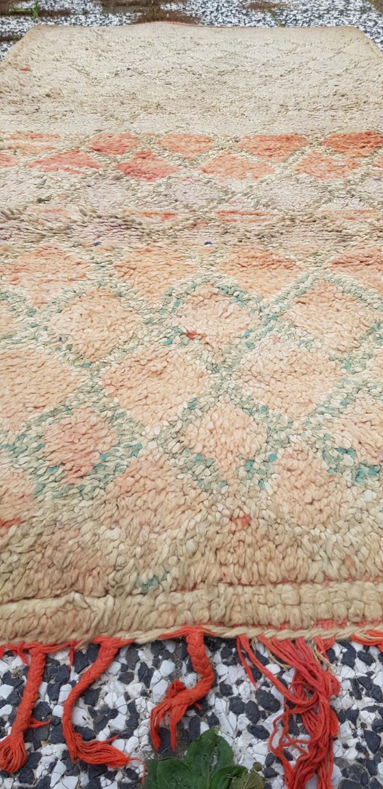 Image 1 of Alfombra bereber de lana anudada a mano, 200 x 103 cm