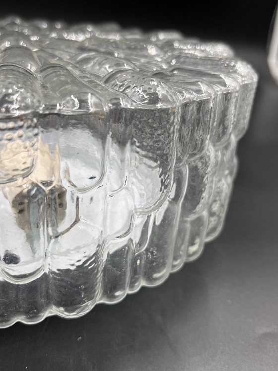 Image 1 of Massive molded glass ceiling light