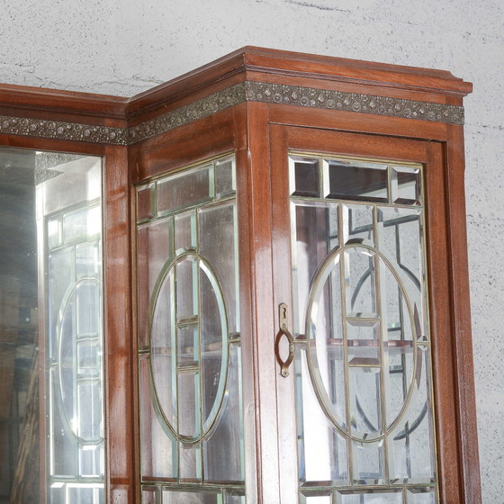 Buffet deux pièces avec miroir et 2 tiroirs – Vaisseliers, Art Nouveau (photo 11 of 18)