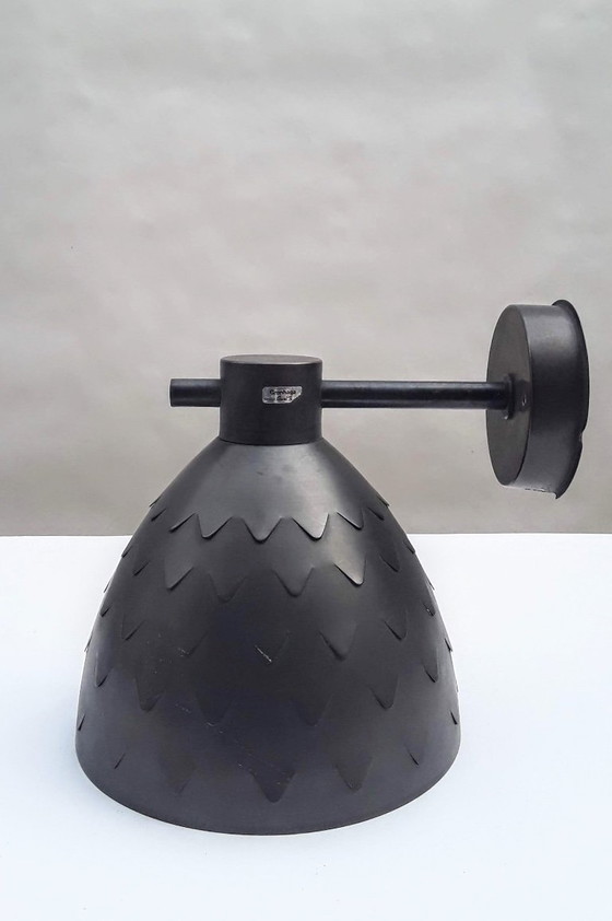 Image 1 of Brutalist Zweedse Koperen Wandlamp 1960,s door Carl Thore