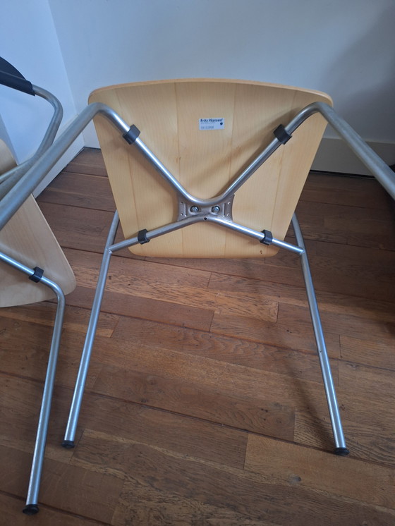 Image 1 of 2x Silla Frits Hansen Vico Magistretti