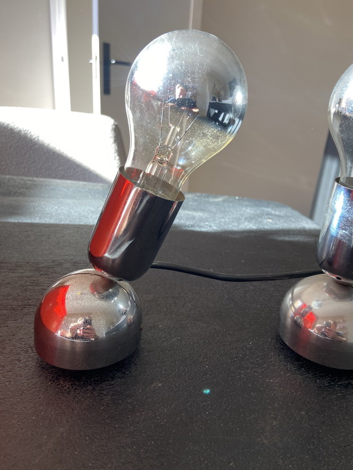 Two Vintage Ingo Maurer Pollux Design Lamps
