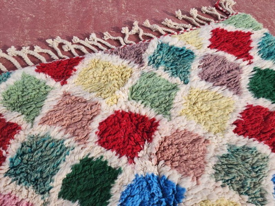 Image 1 of Mehrfarbige Berber-Tapis aus Leinen, 250 cm x 150 cm