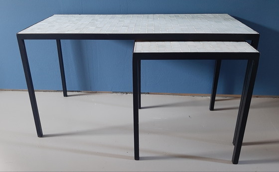 Floris Fiedeldij for Artimeta tables '60 Netherlands – Side tables, Metal, Glass (photo 10 of 10)