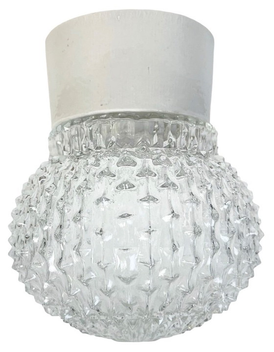 Image 1 of Lampada da soffitto vintage in porcellana bianca, anni '70