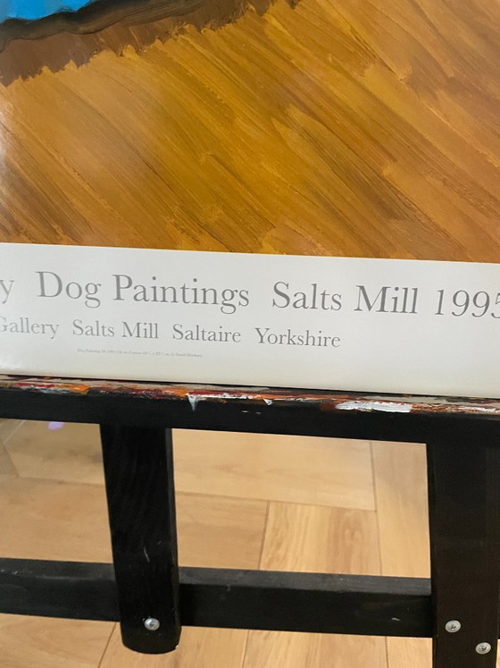 Image 1 of David Hockney, Hundebilder, 38 Salts Mill, 1995. Galerie Salts Mill, Saltaire, Yorkshire, 1853. Copyright David Hockney. Gedruck