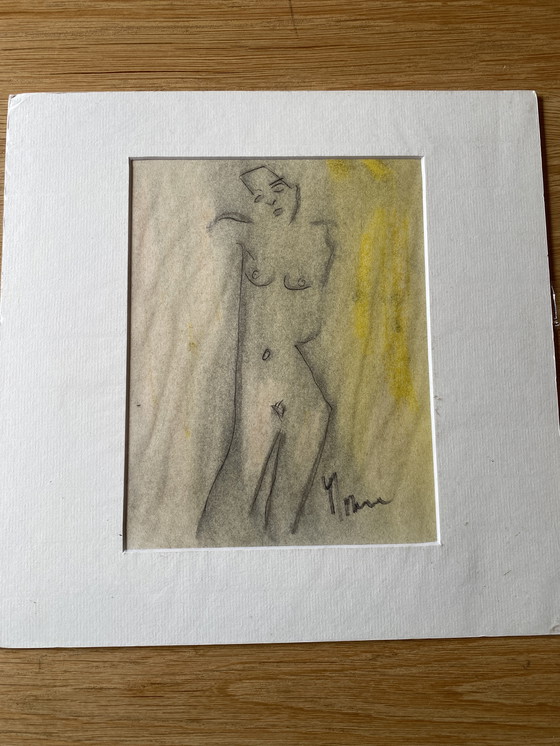 Image 1 of Eugenie Morin Original watercolor around 1833-1875