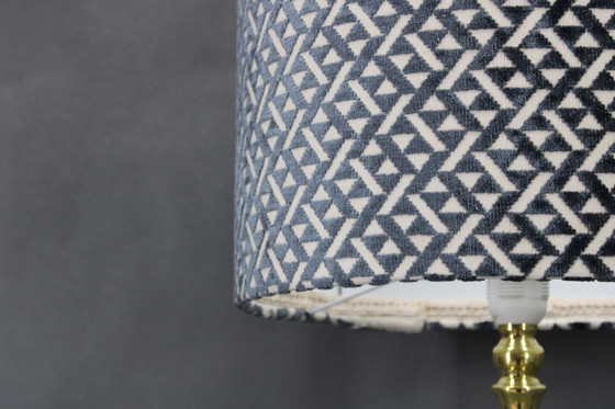 Image 1 of 1960 Paar grote messing tafellampen van MS Belysnin, Denemarken