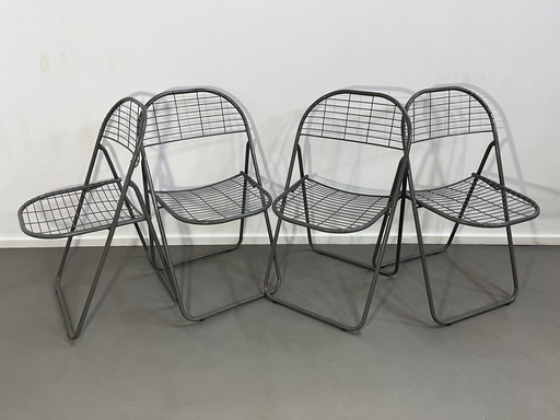 4 x vintage Niels Gammelgaard Ikea stoelen
