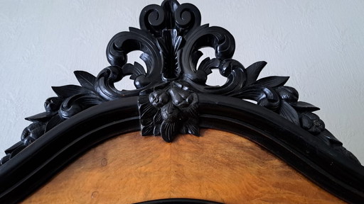 antique sideboard with mirror structure