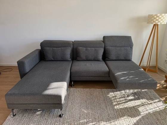 Image 1 of Divano angolare Brühl modello Moule / tessuto grigio
