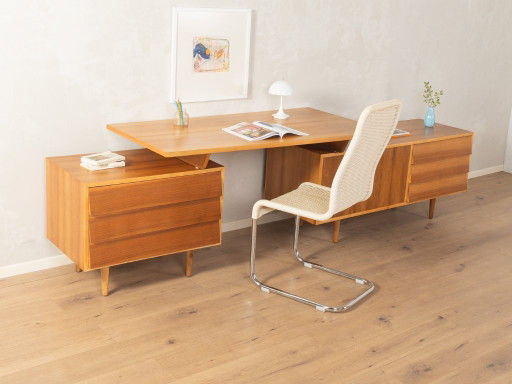 asymmetrisch bureau in Mid-Century Modern stijl, vintage