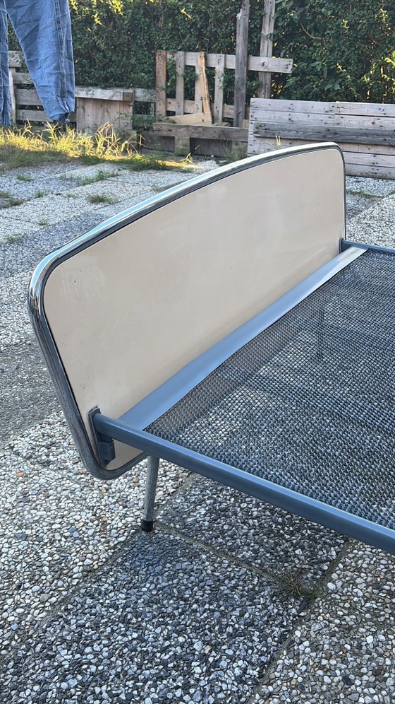 Vintage Auping design twijfelaar – Beds, Metal, Chrome (photo 2 of 5)