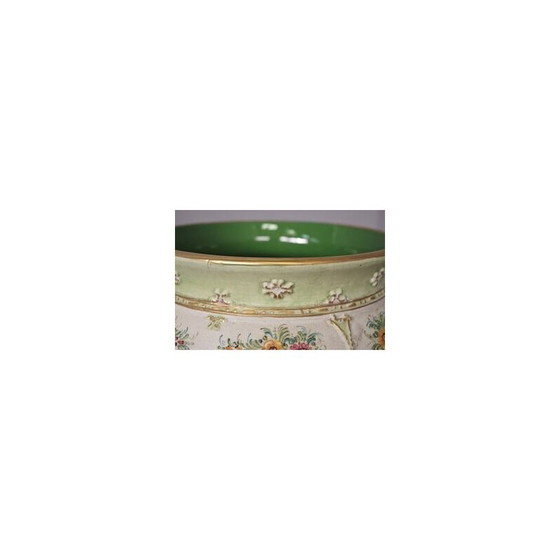 Image 1 of Vintage hand-decorated ceramic vase by G. Deruta, 1970