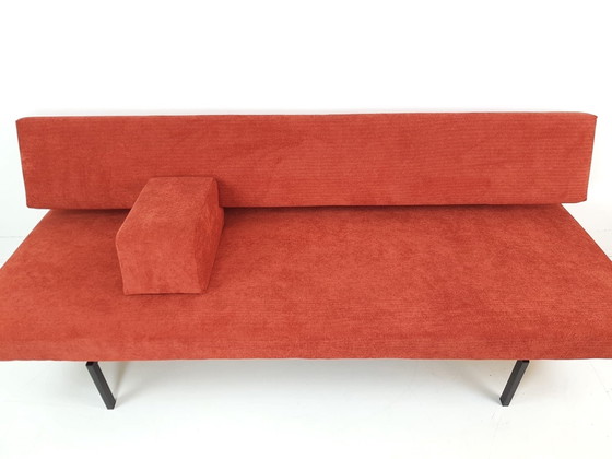 Image 1 of Gijs van der Sluis vintage | Divano letto Gispen | divano rosso pietra appena rivestito
