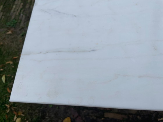 Image 1 of Garden Table Bistro Table with Marble French