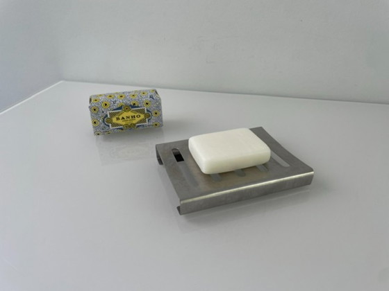 Image 1 of Elegante, rechteckige Seifenschale aus Edelstahl