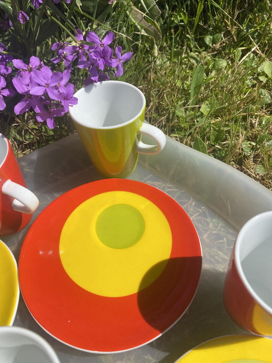 Image 1 of Lot de 6 Tasses et Soucoupes Espresso Genevieve Lethu