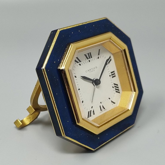 Image 1 of Schitterende Cartier Pendulette wekker uit de jaren 80. Gemaakt in Zwitserland.