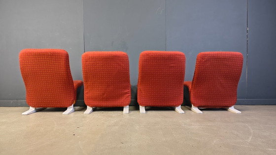 Image 1 of Pierre Paulin Concorde chairs, set of 4, 1960s