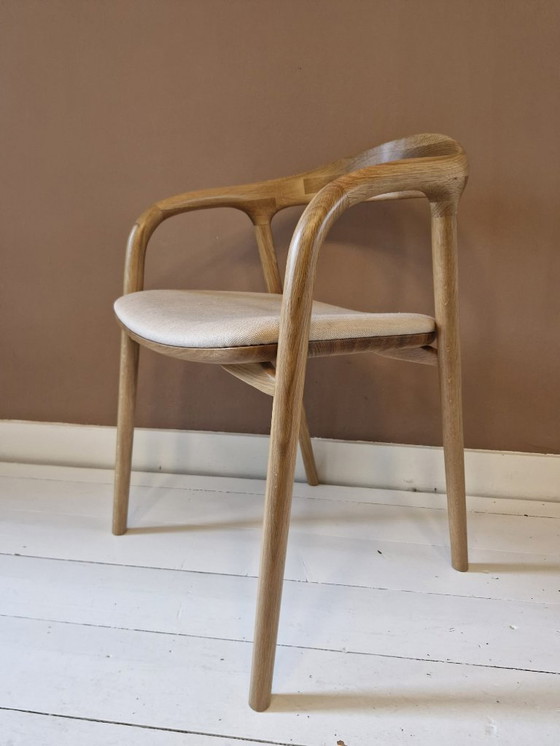 Image 1 of 6x Designer-Esszimmerstuhl, helle Eiche