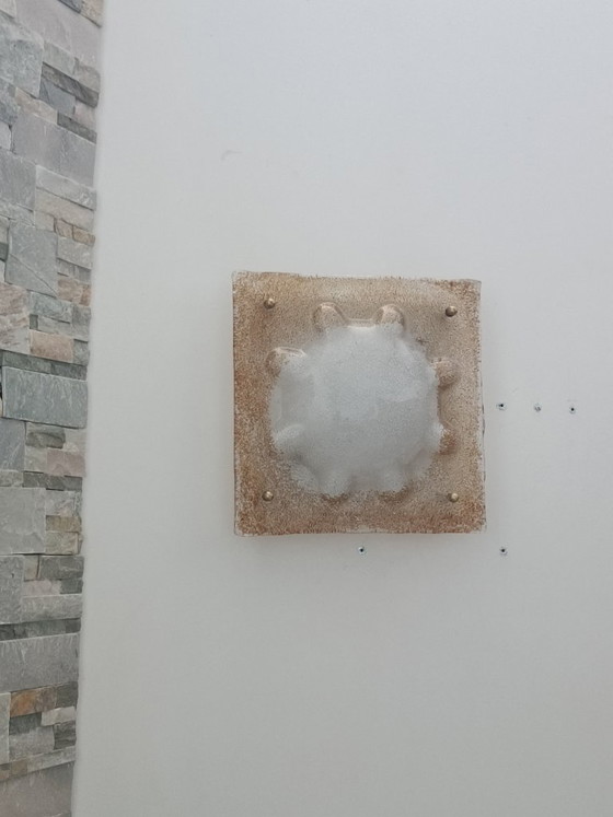 Large Murano Slab Wall Light by Mazzega 1970s. – Murano Glass (photo 2 of 8)