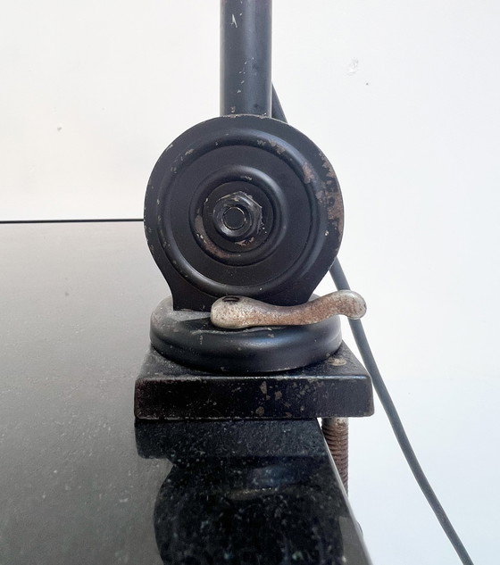 Image 1 of Lampe industrielle à pince réglable en hauteur, 1960s